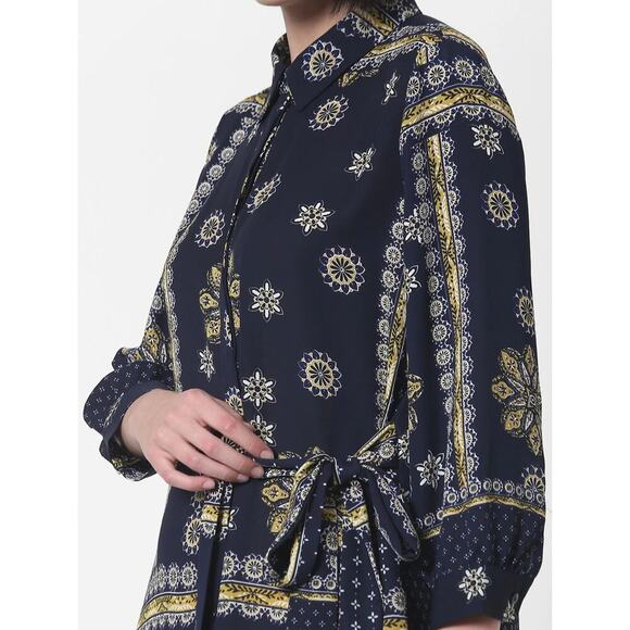 Only ASOS Paisley Button Shirt Dress Size 6 - Picture 4 of 9